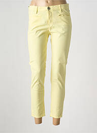 Jeans coupe slim stretch taille normale jaune DENIM STUDIO femme