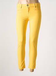 Jeans coupe slim stretch taille normale jaune fonce DENIM STUDIO femme