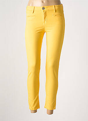 Jeans coupe slim stretch taille normale jaune fonce DENIM STUDIO femme