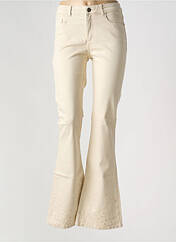 Jean coupe flare beige FABIENNE CHAPOT pour femme seconde vue