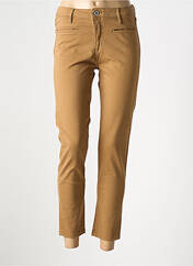 Jeans coupe slim marron DENIM STUDIO pour femme seconde vue