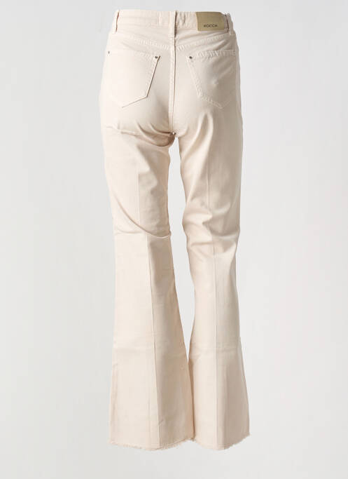 Jean coupe flare taille haute taille haute beige KOCCA femme