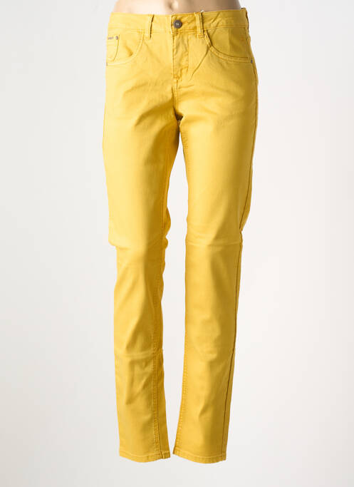 Jeans coupe slim stretch taille normale jaune CREAM femme