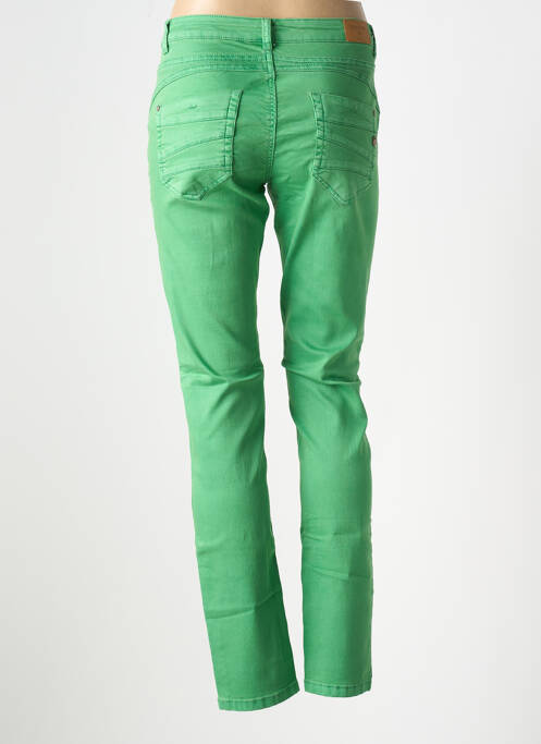 Jeans coupe slim stretch taille normale vert CREAM femme