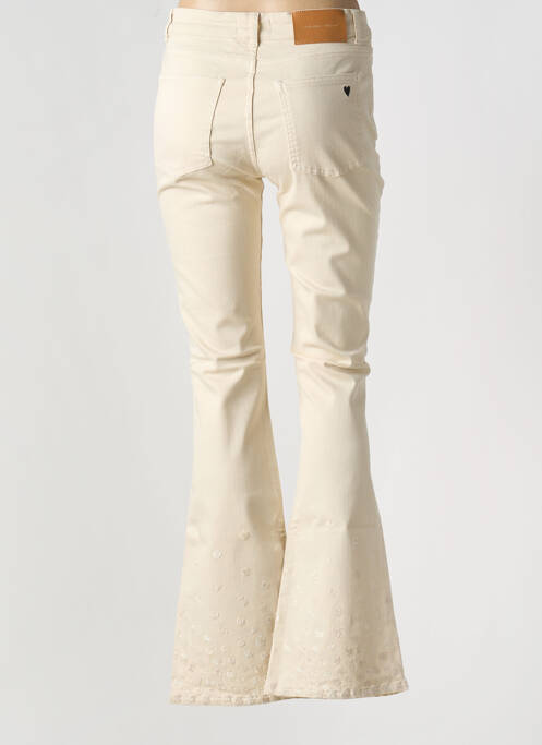 Jean coupe flare beige FABIENNE CHAPOT pour femme