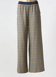 Pantalon droit taille élastique bleu INDI & COLD femme