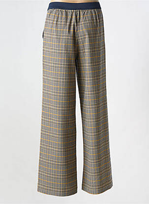 Pantalon droit taille élastique bleu INDI & COLD femme