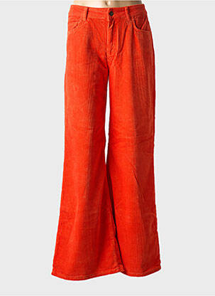 Pantalon flare coupe évasée orange FABIENNE CHAPOT femme