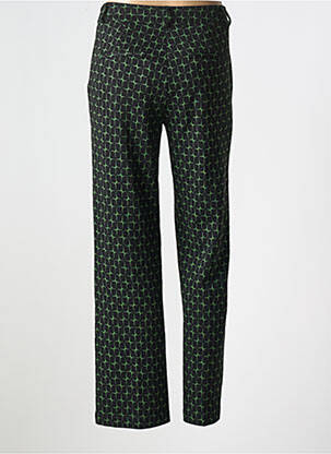 Pantalon droit fermeture zippée sous rabat boutonné noir ZILCH femme