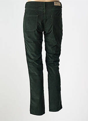 Pantalon droit fermeture zippée sous rabat boutonné vert ATELIER BOHÈME femme