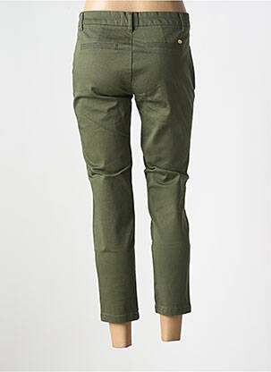 Pantalon 7/8 fermeture zippée sous rabat boutonné vert FREEMAN T.PORTER femme