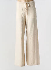 Pantalon flare beige MAJESTIC FILATURES pour femme seconde vue