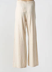 Pantalon flare beige MAJESTIC FILATURES pour femme seconde vue