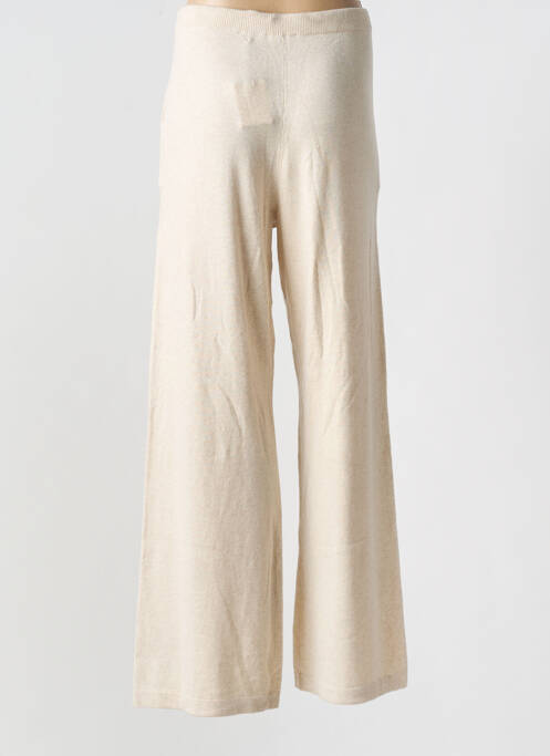 Pantalon flare beige MAJESTIC FILATURES pour femme