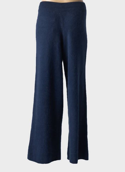 Pantalon flare bleu MAJESTIC FILATURES pour femme