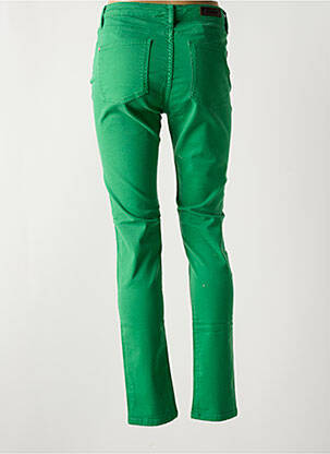 Jeans coupe slim stretch taille normale vert DENIM STUDIO femme