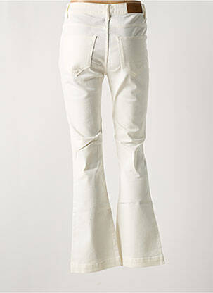 Jeans bootcut taille haute taille haute beige MADEMOISELLE FANI femme