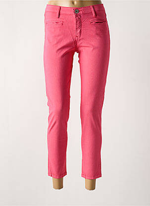 Jeans coupe slim stretch taille normale rose DENIM STUDIO femme