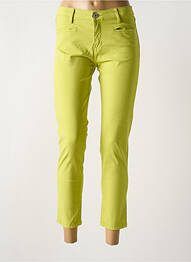 Jeans coupe slim stretch taille normale vert DENIM STUDIO femme