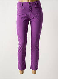 Jeans coupe slim stretch taille normale violet DENIM STUDIO femme