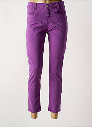 Jeans coupe slim stretch taille normale violet DENIM STUDIO femme