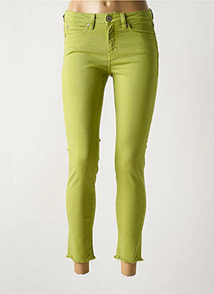 Jeans coupe slim stretch taille normale vert clair DENIM STUDIO femme