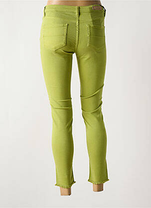 Jeans coupe slim stretch taille normale vert clair DENIM STUDIO femme