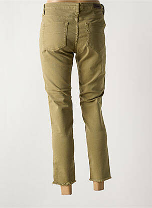 Jeans coupe slim stretch taille normale vert DENIM STUDIO femme