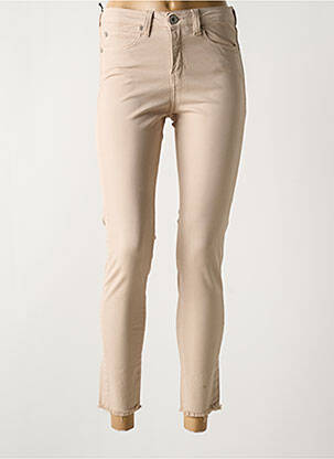 Jeans coupe slim stretch taille normale beige DENIM STUDIO femme