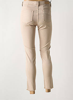 Jeans coupe slim stretch taille normale beige DENIM STUDIO femme