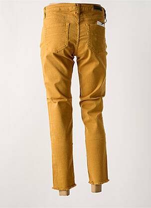 Jeans coupe slim stretch taille normale jaune DENIM STUDIO femme