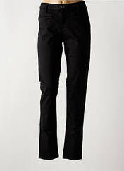 Pantalon slim noir DENIM STUDIO pour femme seconde vue