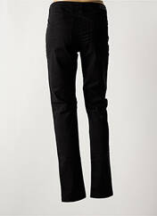 Pantalon slim noir DENIM STUDIO pour femme seconde vue