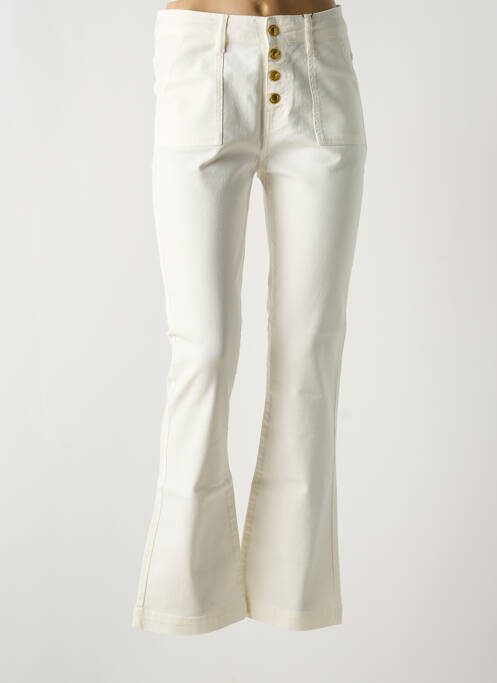 Jeans bootcut beige MADEMOISELLE FANI pour femme