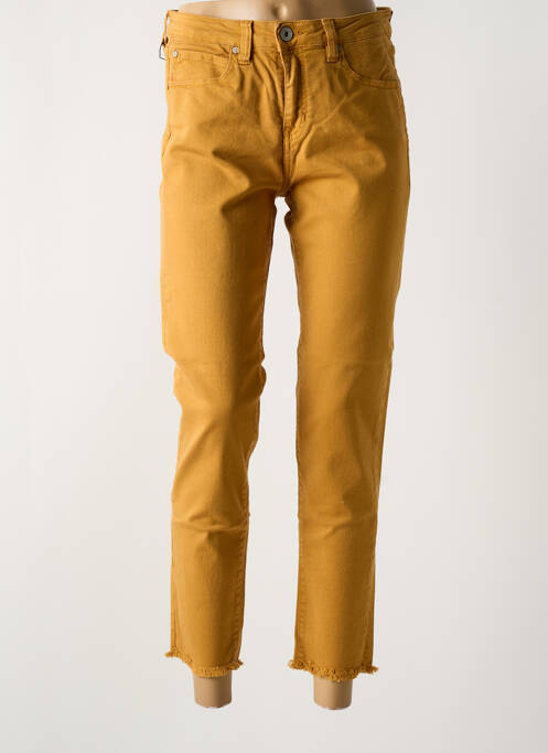 Jeans coupe slim jaune DENIM STUDIO pour femme