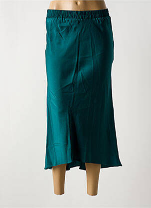 Jupe longue coupe droite vert ANGE femme