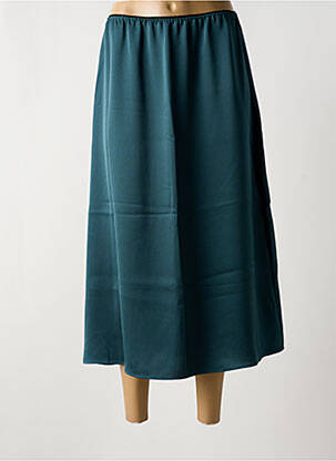 Jupe longue coupe droite vert TOUPY femme