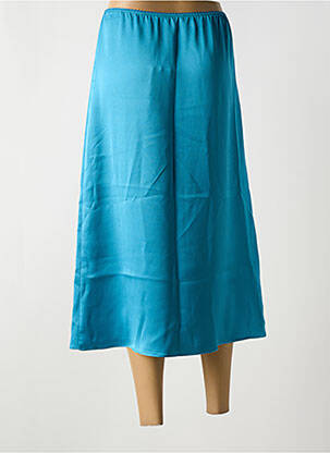Jupe longue coupe droite bleu TOUPY femme