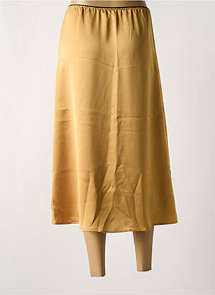 Jupe longue coupe droite jaune TOUPY femme