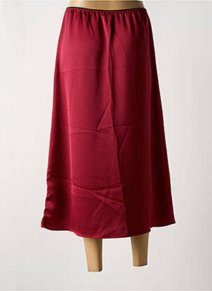 Jupe longue coupe droite rouge TOUPY femme