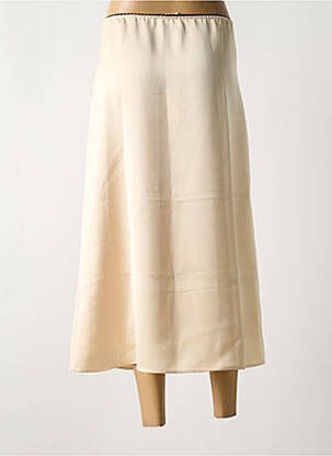 Jupe longue coupe droite beige TOUPY femme