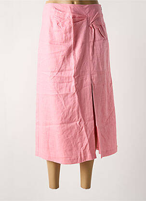 Jupe longue coupe droite rose SCOTCH & SODA femme