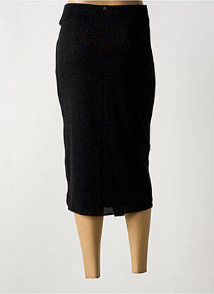 Jupe mi-longue stretch noir KOCCA femme