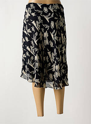 Jupe mi-longue fermeture zip latéral noir SCOTCH & SODA femme