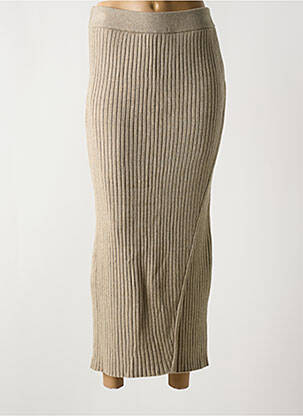 Jupe longue gris MSCH COPENHAGEN pour femme