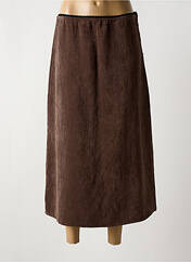 Jupe mi-longue marron TOUPY pour femme seconde vue