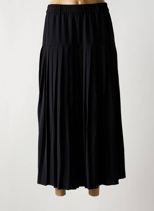 Jupe longue tissage crêpe noir MSCH COPENHAGEN femme