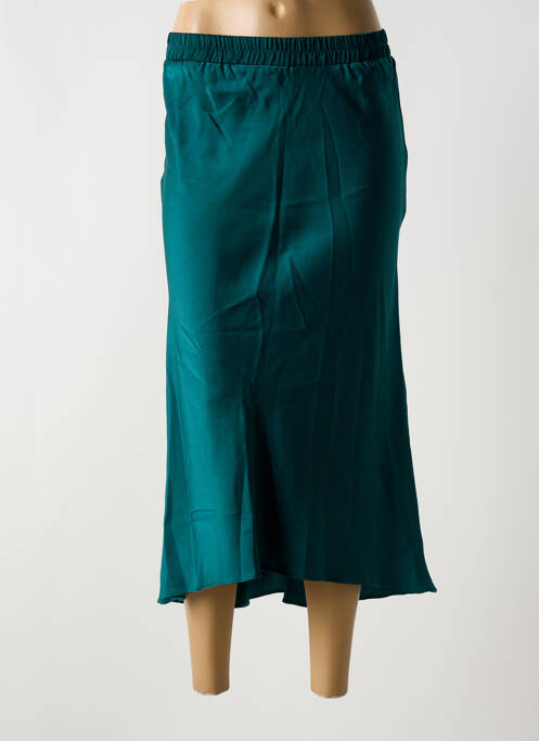 Jupe longue coupe droite vert ANGE femme