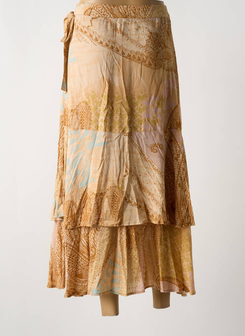 Jupe longue beige YAYA pour femme