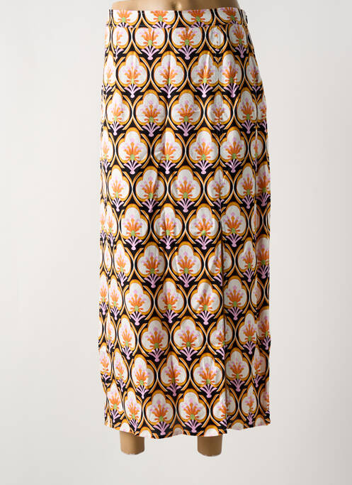 Jupe longue orange IDANO pour femme